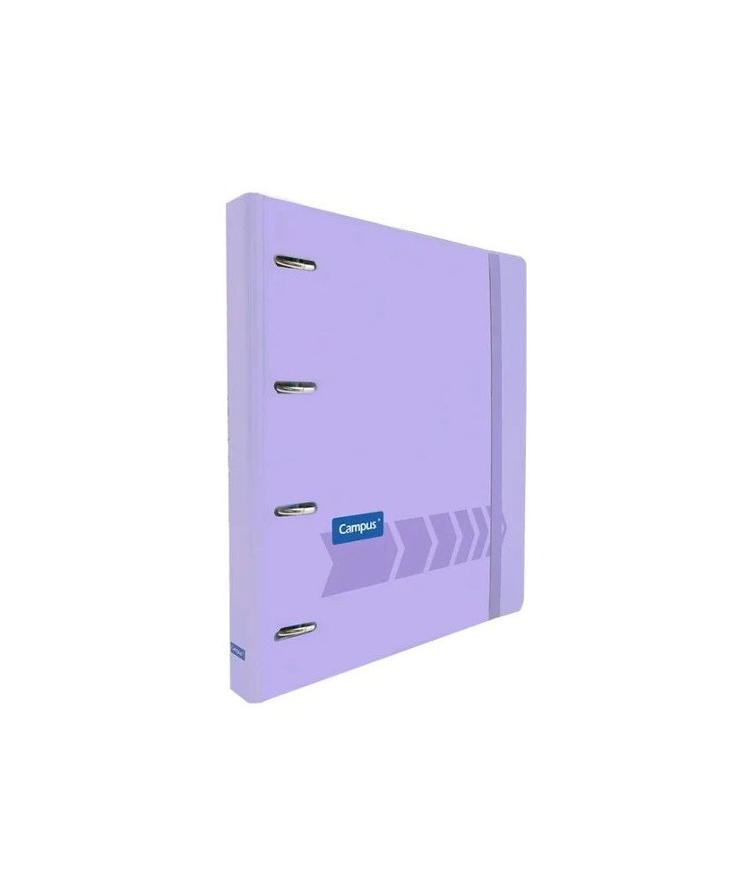Carpeta Anillas Campus University 4 Anillas + Recambio Violeta Pastel