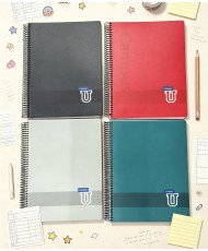 Cuaderno Espiral Micro 5X5 mm A4 160 Hj 90 Gr Tapa-plastico Campus Colores Surtidos