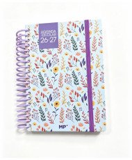 Agenda escolar MP 12 x 17 cm  día por página tapa dura Carton