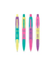 Boligrafo milan compact sunset retractil tinta azul punta 1 mm colores surtidos