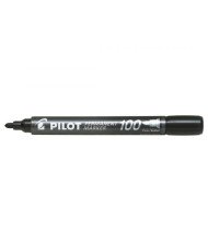 PILOT rotuladores permanentes SCA-100, punta redonda, 1 mm, color negro