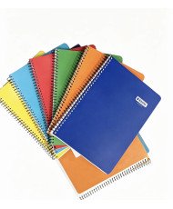 pack10 Cuaderno Enri - Espiral - Cartón A5- Cuarto - 4x4 - 80 hojas - 60 g