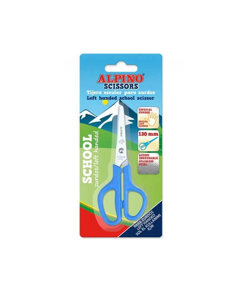 Tijera para zurdos Alpino uso escolar
