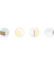 Cuaderno Espiral Europeanbook 5 5X5 mm A4+ 120 Hj T/pp Oxford Live & Go Colores Pastel Surtidos