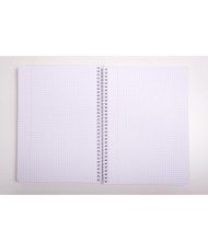 Enri Plus, Cuadernos A5 (Cuarto), Pack de 5 Libretas de Tapa Plástico 4X4MM
