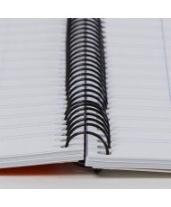 Cuadernos A5, Doble Pauta 3mm, Tapa Blanda, 80 Hojas, Pack 5 Libretas, Colores Surtidos