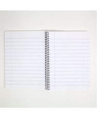 Cuadernos A5, Doble Pauta 3mm, Tapa Blanda, 80 Hojas, Pack 5 Libretas, Colores Surtidos