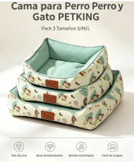 Cama para Perro y Gato  Pack 3 Tamaños S/M/L