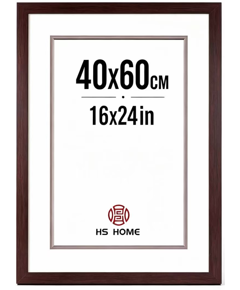 Marco de Fotos Grande 40x60cm (Wengué) MOD-254 Hecho de Madera Ancho de Bastidor 1,20cm