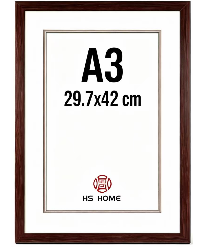 Marcos Diplomas A3( 29.7 X 42cm ) Pared Marron(Wengué) MOD-254