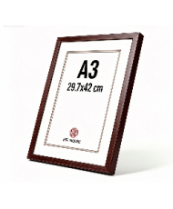 Marcos Diplomas A3( 29.7 X 42cm ) Pared Marron(Wengué) MOD-254