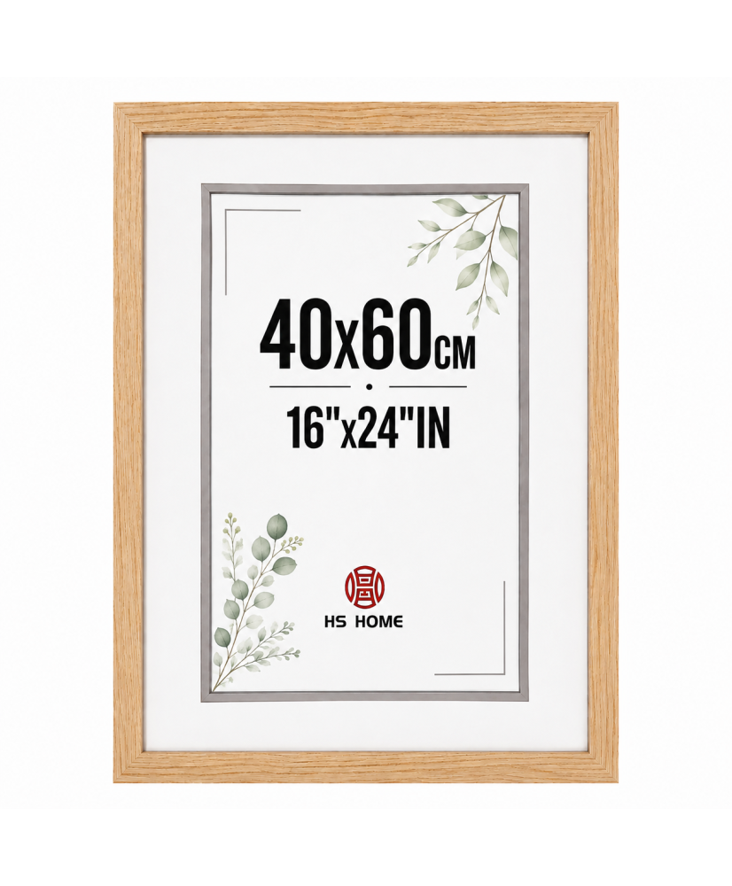 Marco de Foto 40x60cm (Haya) MOD-254 Hecho de Madera, Ancho de moldura 2cm.
