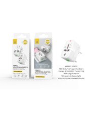 Adaptador de Enchufe para Viaje Universal US/EU/UK/AUS 4 en 1