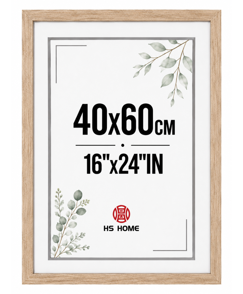 Marco de Foto 40x60cm (Haya) MOD-254 Hecho de Madera, Ancho de moldura 2cm.