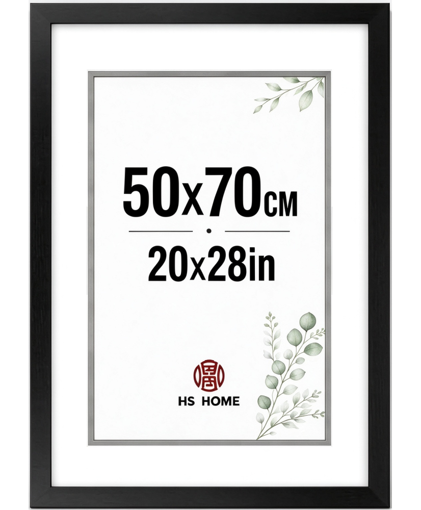 Marco de Fotos Grande 50x70cm (Negro) MOD-272 Marco de Madera