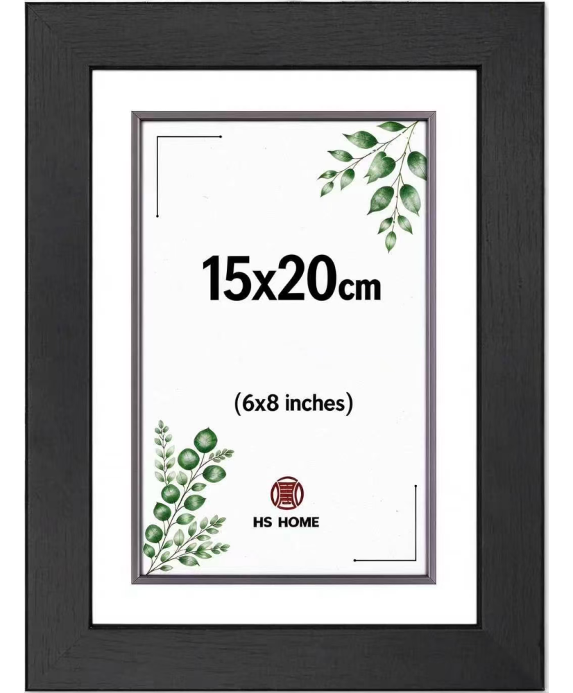 Marcos de Fotos 15x20cm (Negro) MOD-254 (Pack 1 uds) Ancho de moldura 2cm.