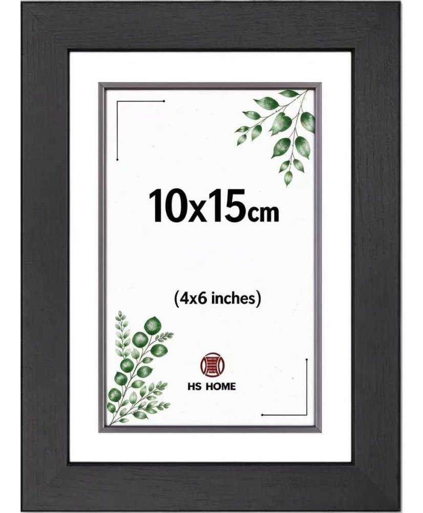 Marcos de Fotos 10x15cm Gristal(Negro) MOD-254 (Pack 1 uds) Ancho de moldura 2cm.