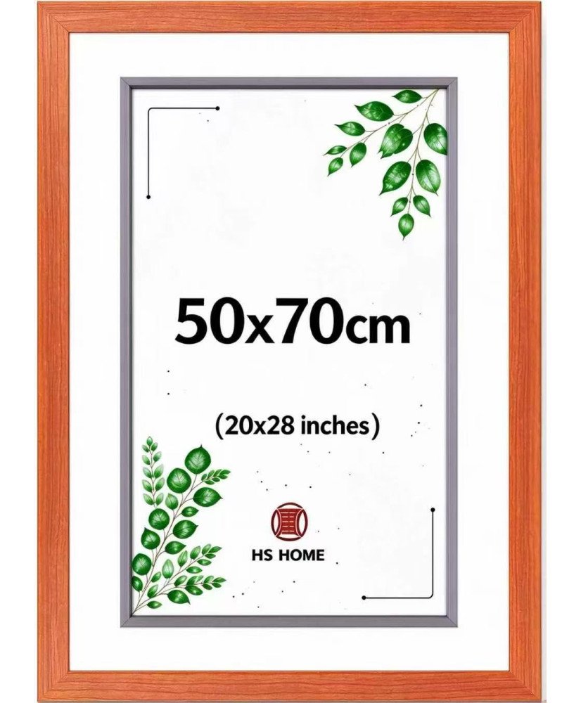 Marco De Foto 50x70cm (Cerezo) Hecho De Madera, Ancho De Moldura 2cm