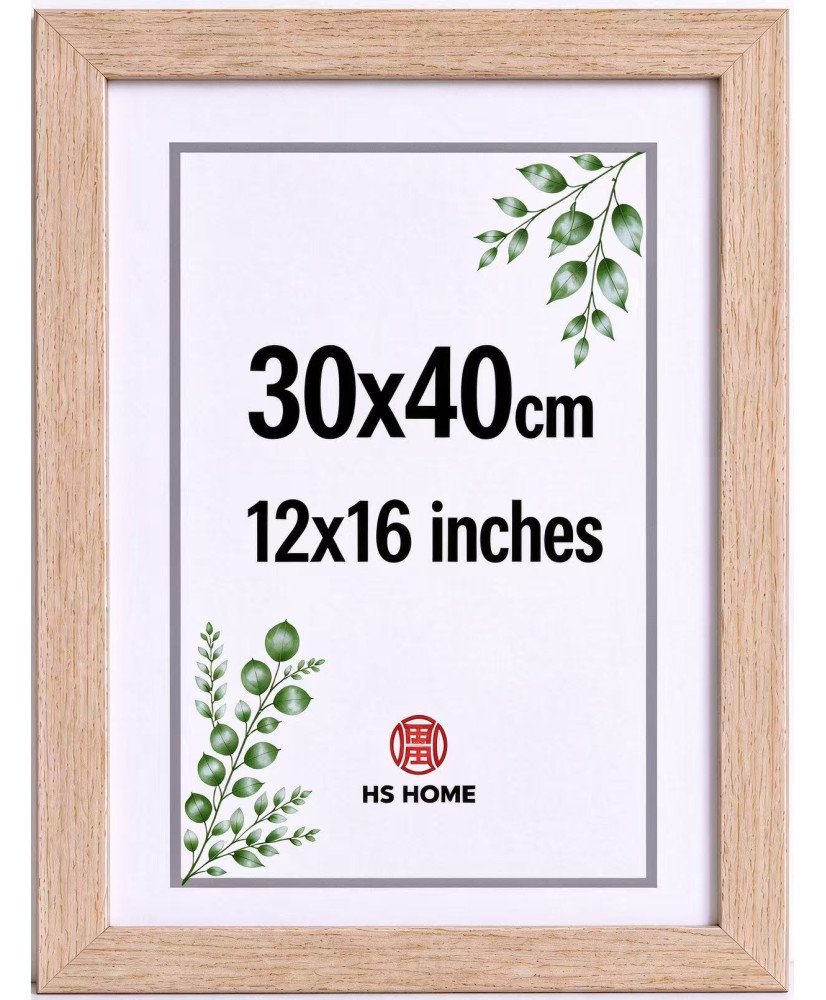 Marco de Foto 30x40cm (Haya) Hecho de Madera,MOD-254
