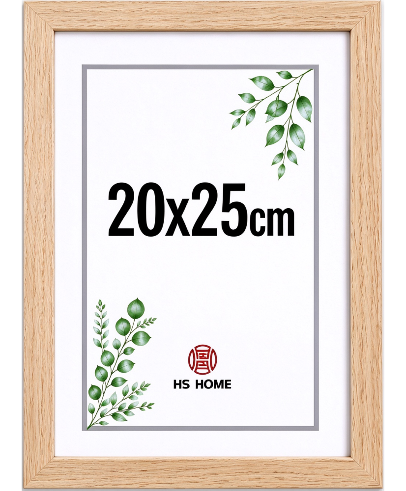 Marco de Foto 20x25cm (Haya) MOD-254 Hecho de Madera, Ancho de moldura 2cm