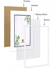 Marcos Grandes 30x40cm MOD-316 PVC (Blanco)
