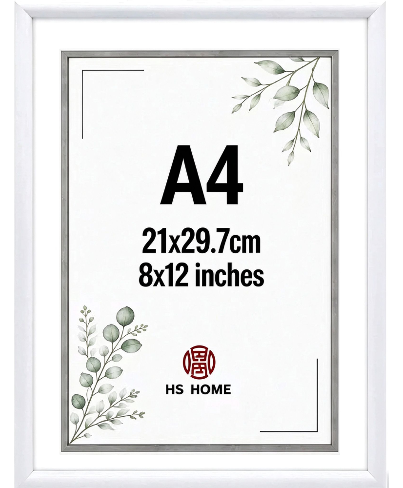 Marcos de Fotos A4  21x29.7cm (Blanco) PVC