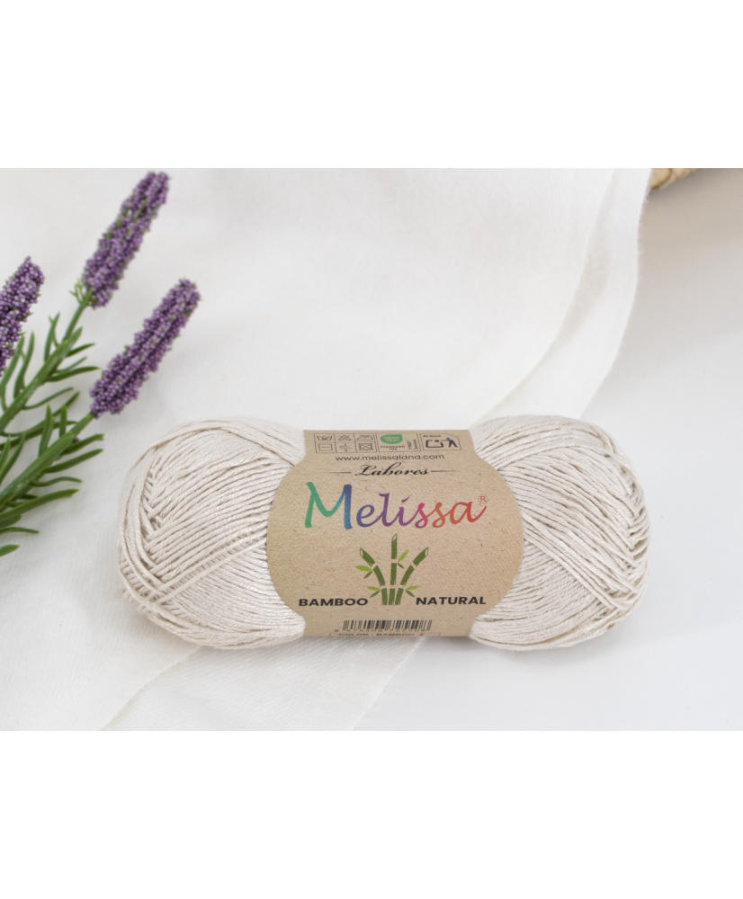 Lana Bamboo Bambú 100% natural BEIGE -2