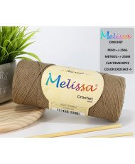 Lana Crochet Marron 4