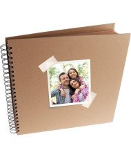 MP-Álbum Scrapbooking, Álbum Encuadernado con Espiral, 20x20 cm, Portada Gruesa, 20 Hojas Cuadradas