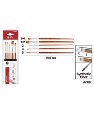 Pinceles pack 5 uds ( 2,4,6, 1/4,1/2)
