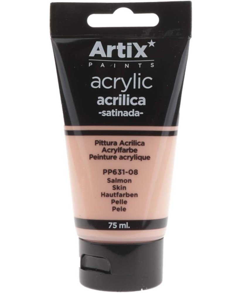 Pintura Acrílica Satinada, Salmon (Skin), 75 ml ,PP631-08 Artix