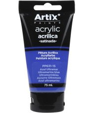 Pintura Acrílica Satinada, Azul Ultramar (Ultramarine Blue), 75 ml,PP631-15 Artix