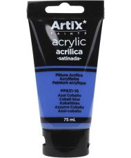 Pintura Acrílica Satinada, Azul Cobalto(Cobalt Blue), 75 ml,PP631-16,Artix