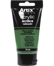 Pintura Acrílica Satinada, Verde Hieba (Grass Green), 75 ml