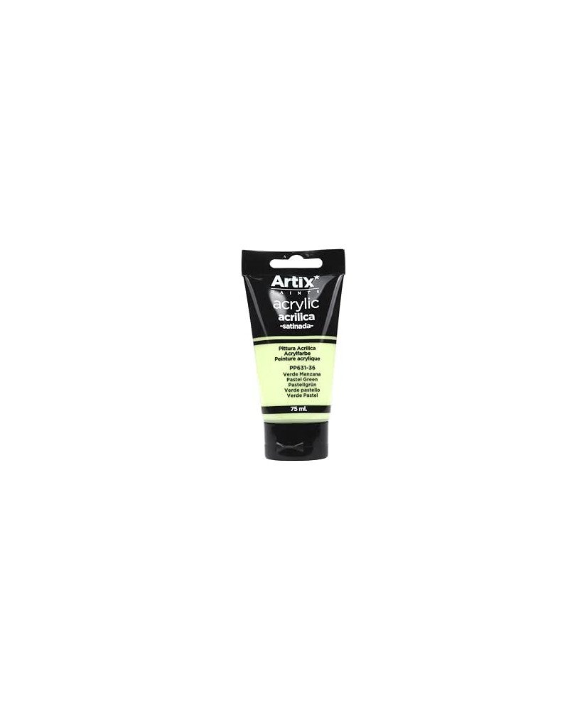 Pintura Acrílica Satinada, Verde Manzana (Pastel Green), 75 ml,PP631-36