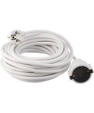 EXTRASTAR  Cable Alargador de Corriente 10M, con Enchufe Protección, Potencia Máxima 3680W, 3G1,5 mm²