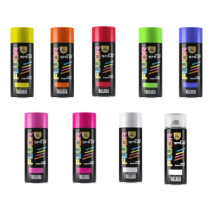 Pintura Spray Amarillo Fluorecente 400 Ml
