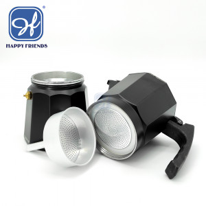 Cafetera Italiana Espresso de Aluminio Serie AFRICA para Vitro Gas Electrica  6 TAZAS