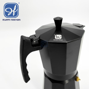 Cafetera Italiana Espresso de Aluminio Serie AFRICA para Vitro Gas Electrica  9 TAZAS