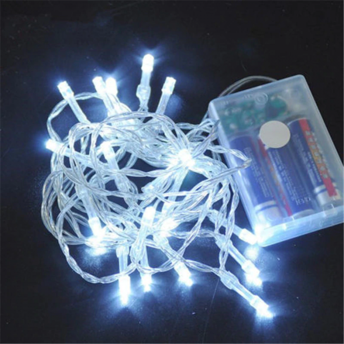 GUIRNALDA DE BATERIA COLOR BLANCO 3.5M 35LED MAX 0.6W