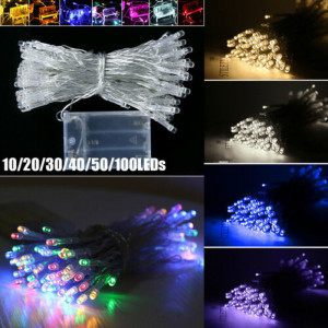 GUIRNALDA DE BADERIA COLOR ROJO 5M  50LED