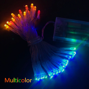 GUIRNALDA DE BADERIA COLOR ROJO 5M  50LED