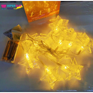 GUIRNALDAS LUCES DE FORMA BLANCO CALIDO  INTERIOR  1M