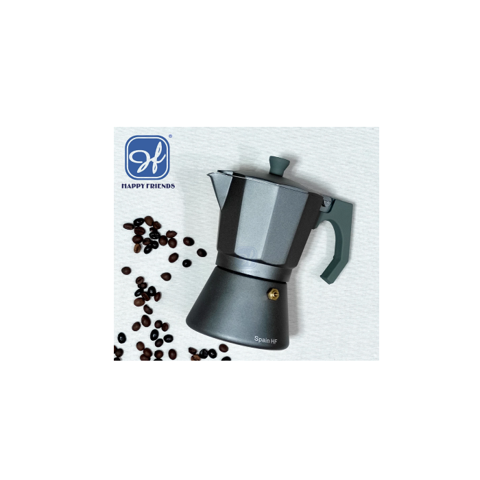 Cafetera Italiana Espresso de Aluminio para Inducción para Inducción Vitro  Gas Eléctrica 9 TAZAS