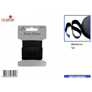 Cinta elásticas negro 40MM*1.0M