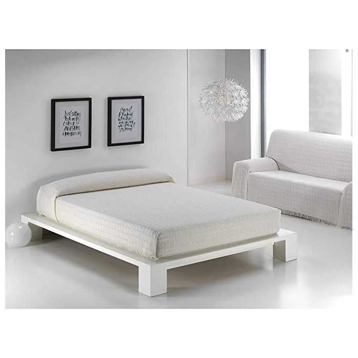 Colcha Multiusos Sofa, Cubrecama, Cuadro Beig