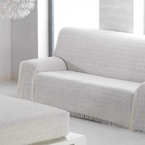 Colcha Multiusos Sofa, Cubrecama, Cuadro Beig