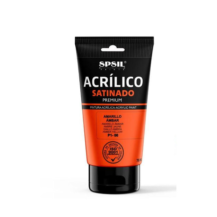 Pintura Acrílica Satinada, Amarillo Ambar