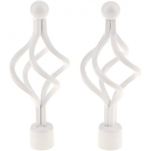 Terminal para barra de cortina 20mm 2pcs