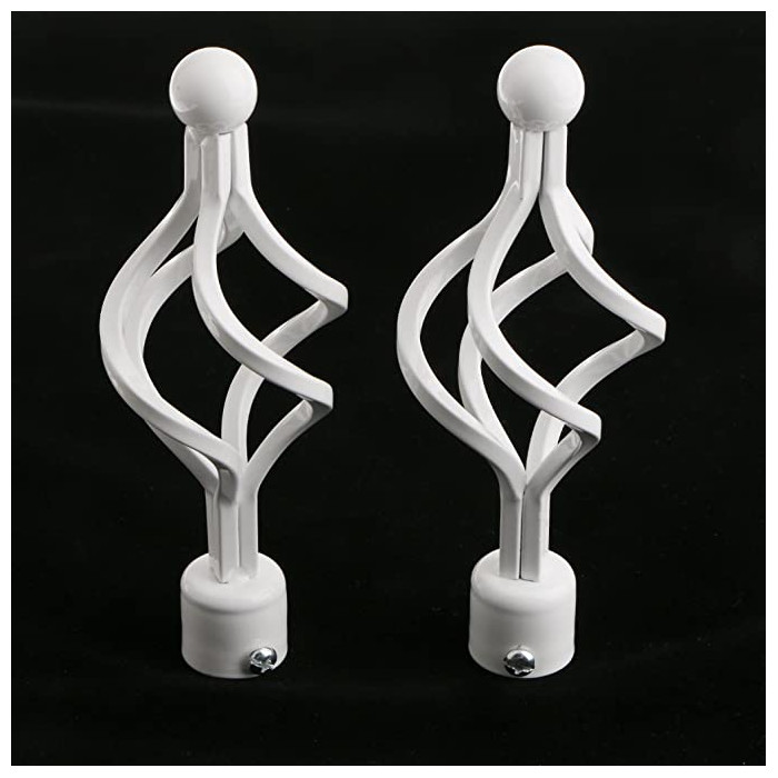 Terminal para barra de cortina 20mm 2pcs